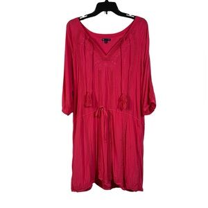 EUC GAP Boho Pink Embroidered Dress | Size XL